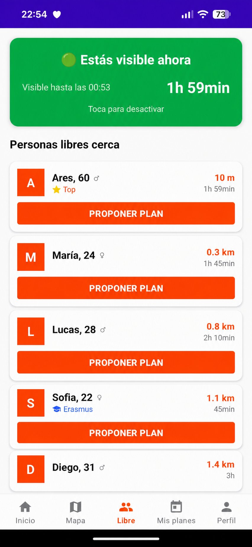 GoNow screenshot 2